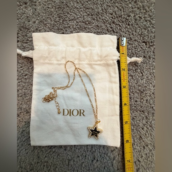 Christian Dior Zipper Pull Star Pendant Necklaces/ branded Dior pouch - Picture 9 of 9